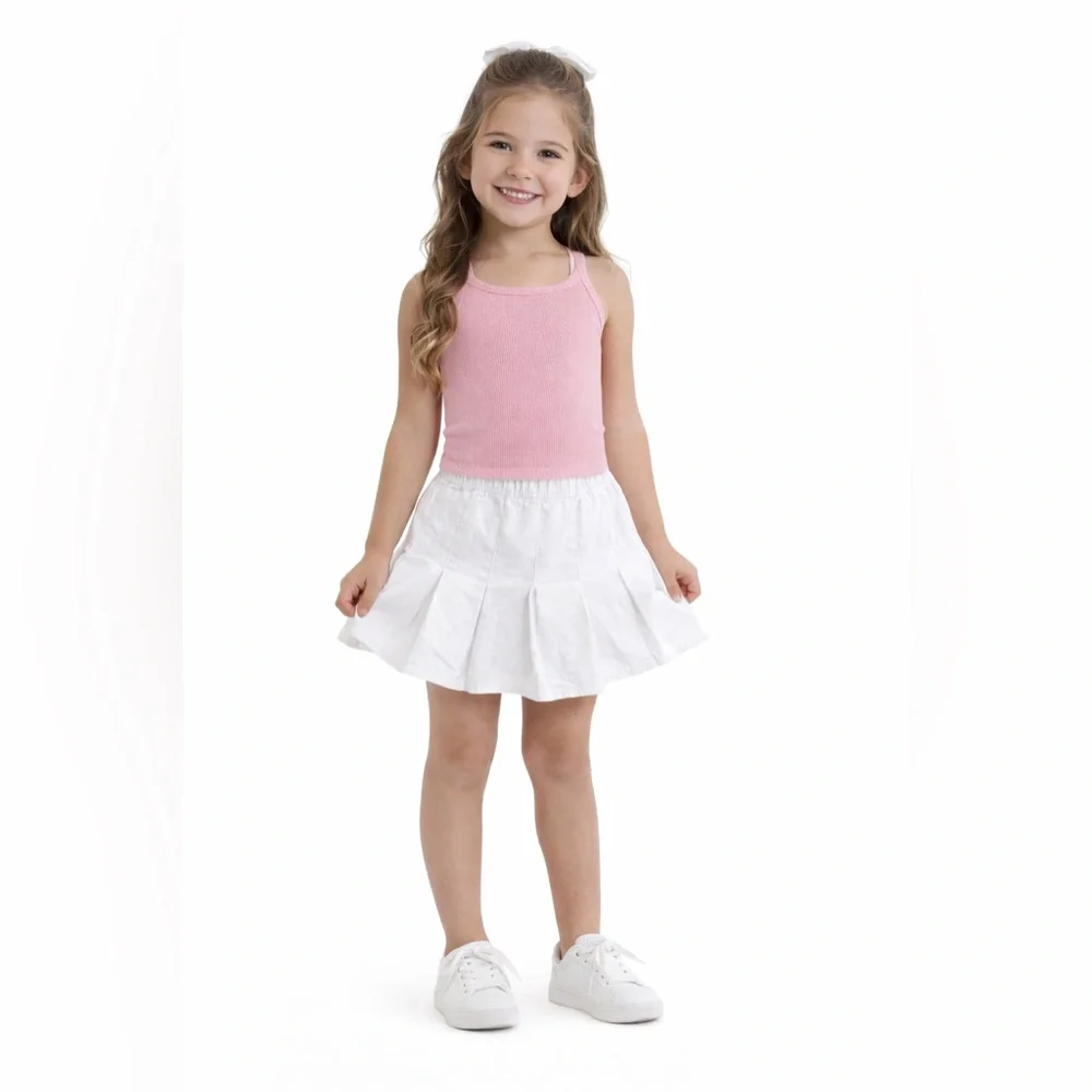 Abercrombie Kids White Flared Skirt